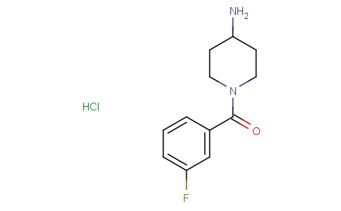 Methanone, (4-amino-1-piperidinyl)(3-fluorophenyl)-, hydrochloride
